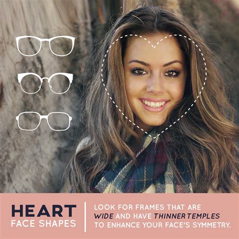 heart shaped face glasses female.